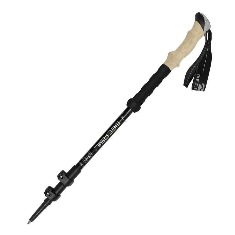 Bâton de Marche Télescopique noir