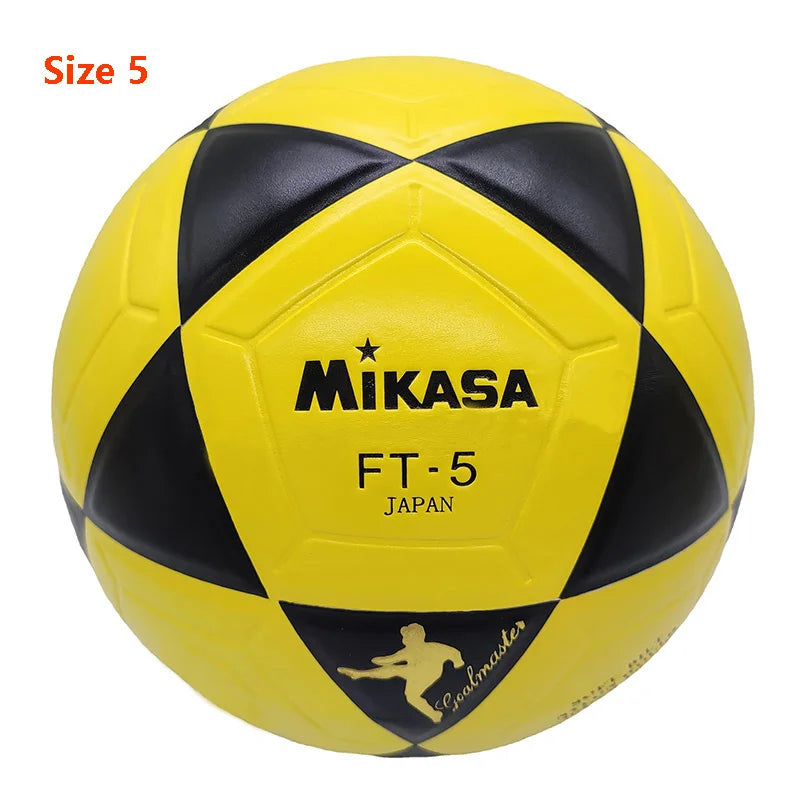 Ballon de Football jaune et noir - size 5 -sport vitals