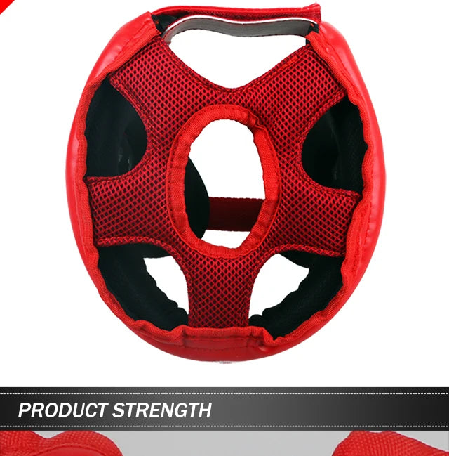 Casque de Protection pour boxe rouge intérieur - sport vitals