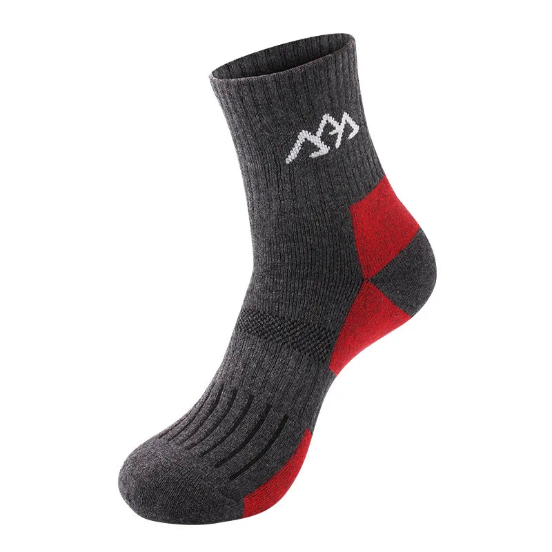 Chaussettes Thermiques Gris et rouge