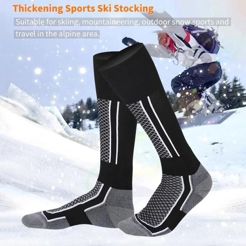 Chaussettes de Ski Thermiques - Gris et noir - Sport Vitals