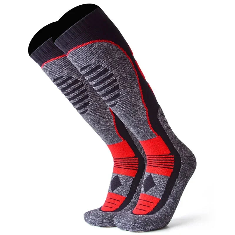 chaussettes thermiques - Rouge- Gris- Noir