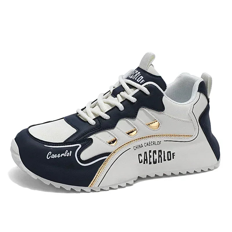 Chaussures pour Hommes avec lacets – Baskets - blanc et noir - sport vitals