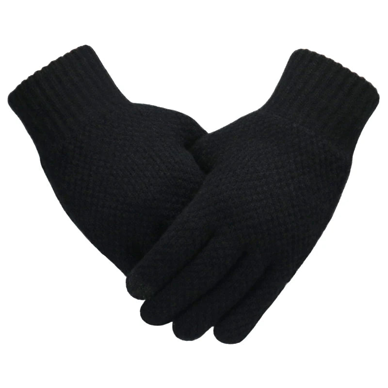 Gants d'Hiver Tactiles noirs