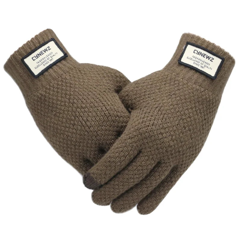 Gants d'Hiver Tactiles café