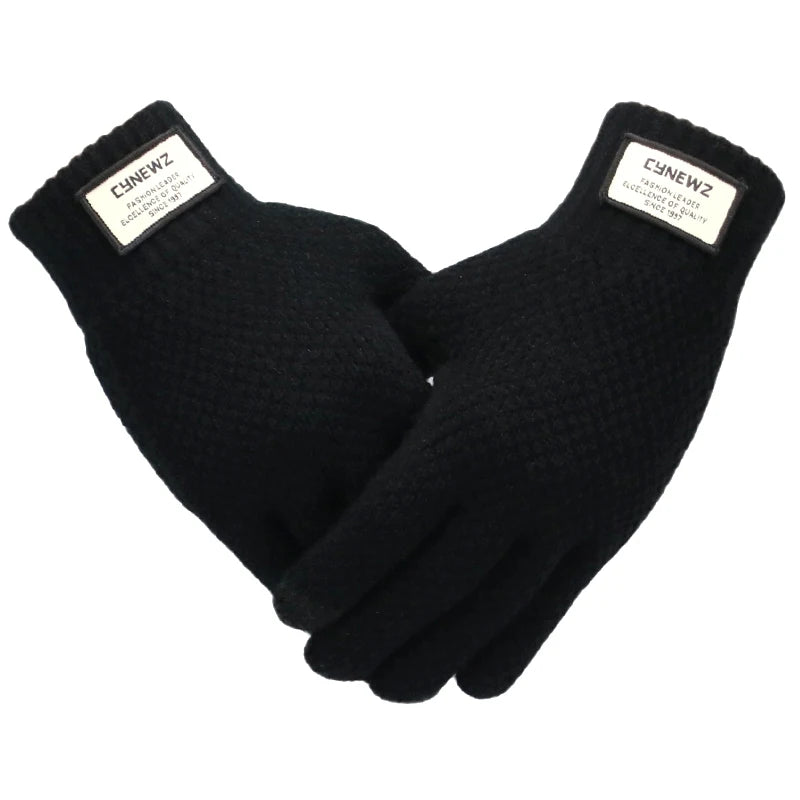 Gants d'Hiver Tactiles noirs