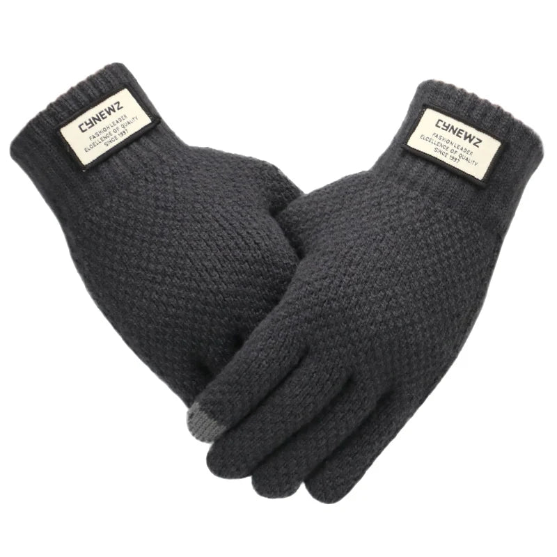 Gants d'Hiver Tactiles gris
