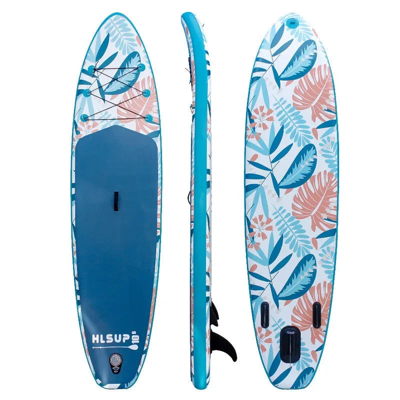 Paddle Gonflable bleu - fleur - sport vitals