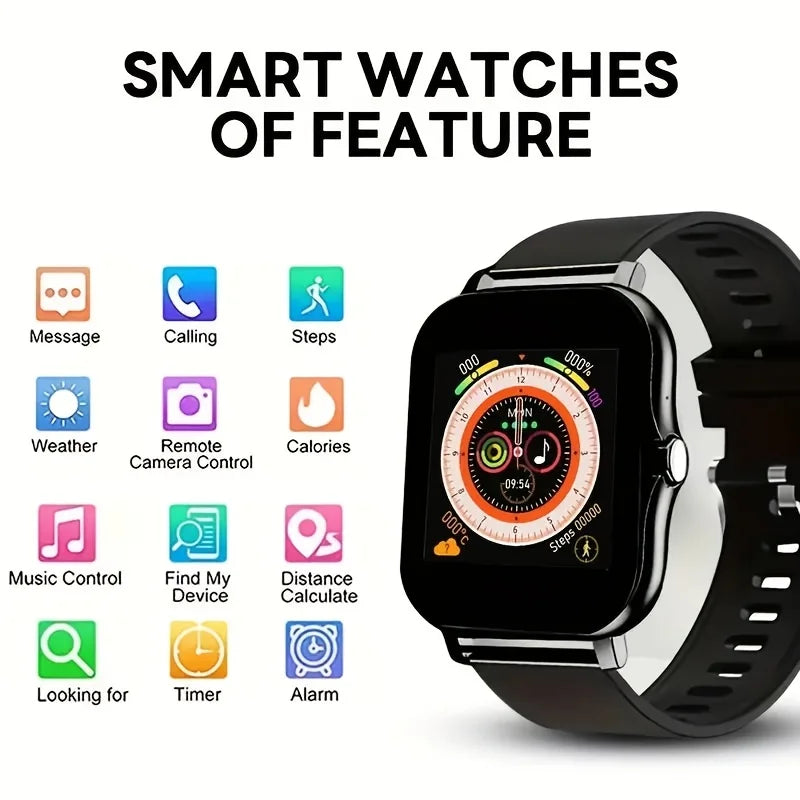 Montre Connectée 1.44" – Écran HD & Bluetooth 5.0