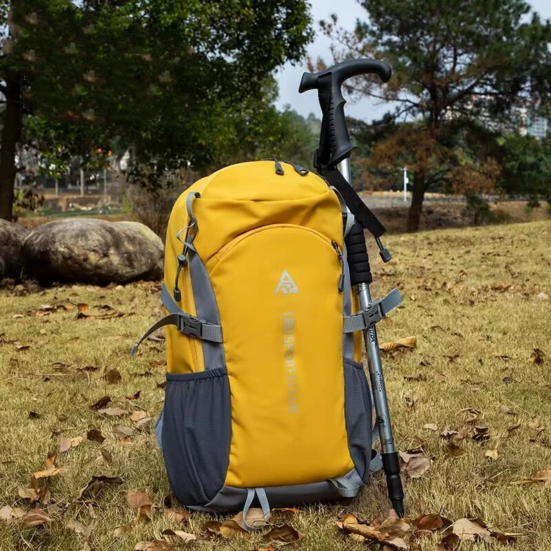 Sac à dos jaune -poche grise - sport vitals