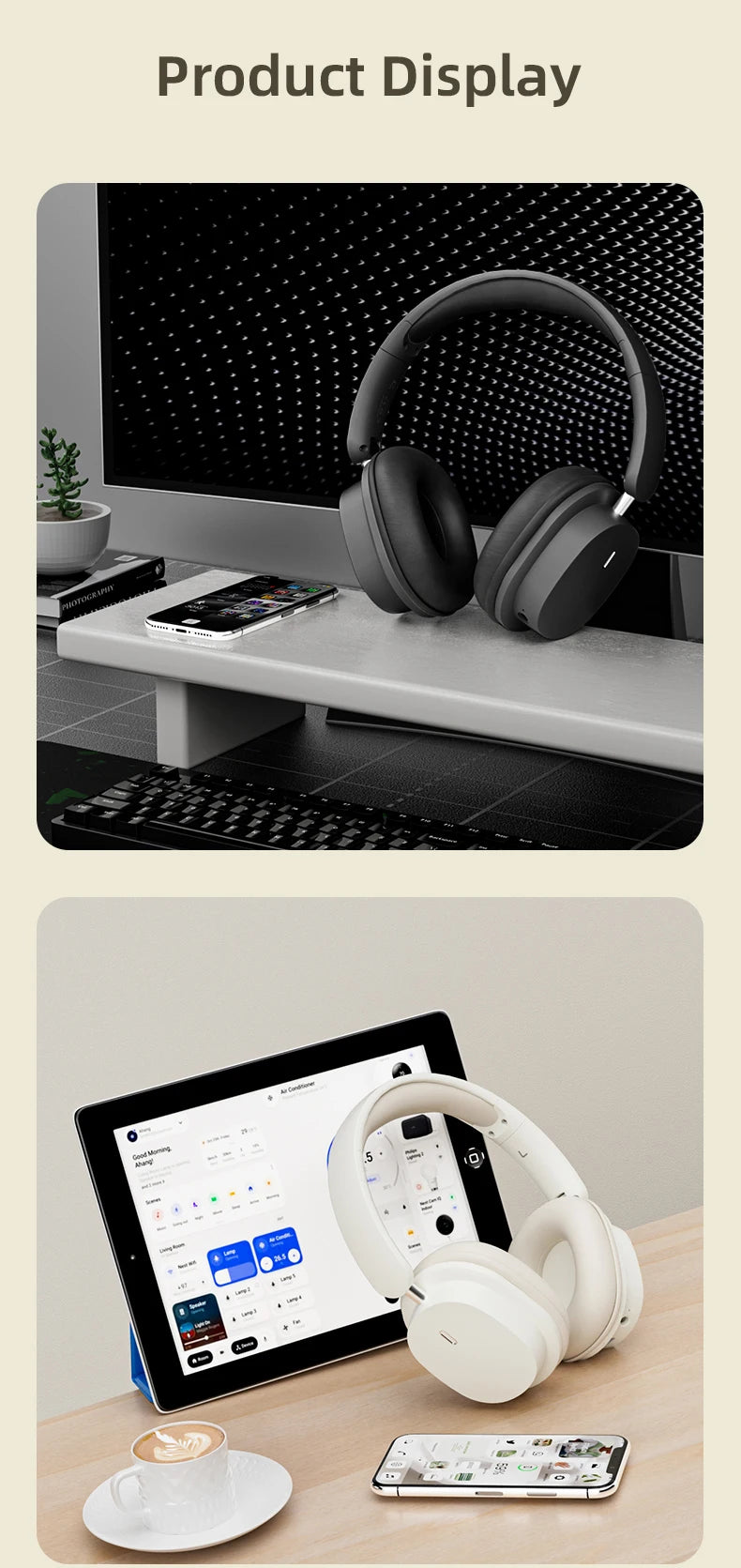 Casque audio sans fil hybride LS™