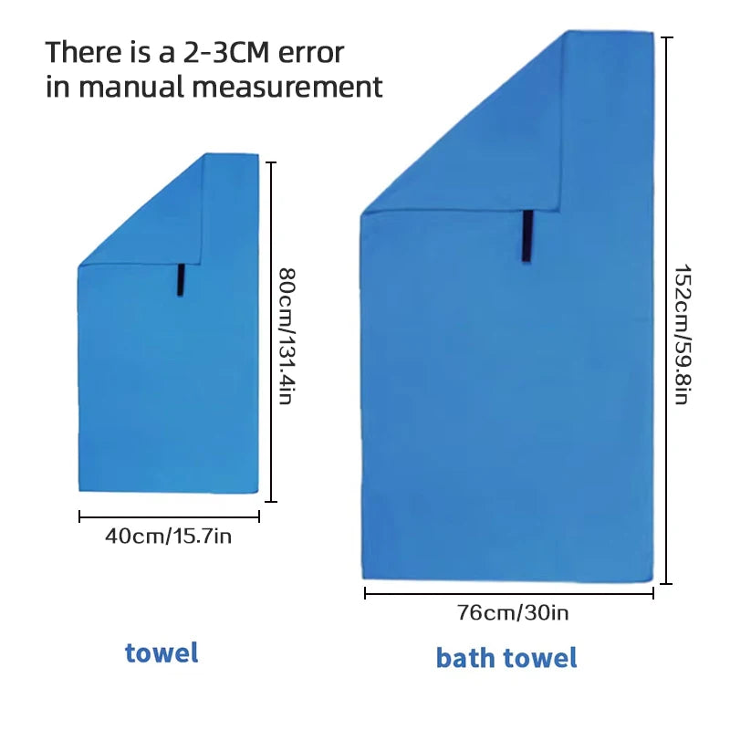 Serviette en Microfibre dimension - sport vitals