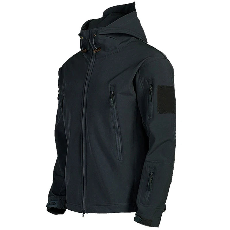 Veste Softshell pour homme avec capuche noir