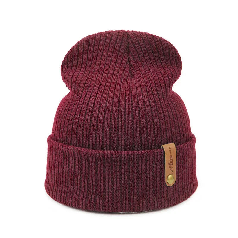 bonnet hiver bourgogne, tuque d'hiver marron