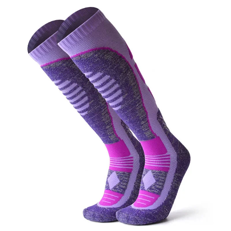 chaussettes thermiques - Violet- Rose - Gris