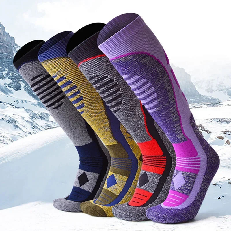 chaussettes thermiques - Violet- Rose- Rouge- Gris- Noir- Vert - Bleu