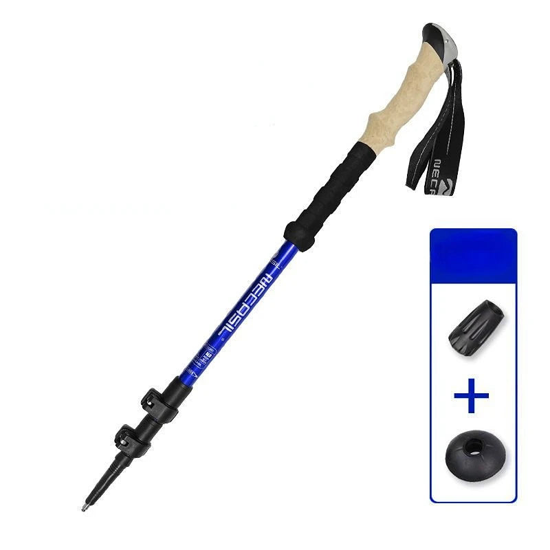 Bâton de Marche Télescopique bleu
