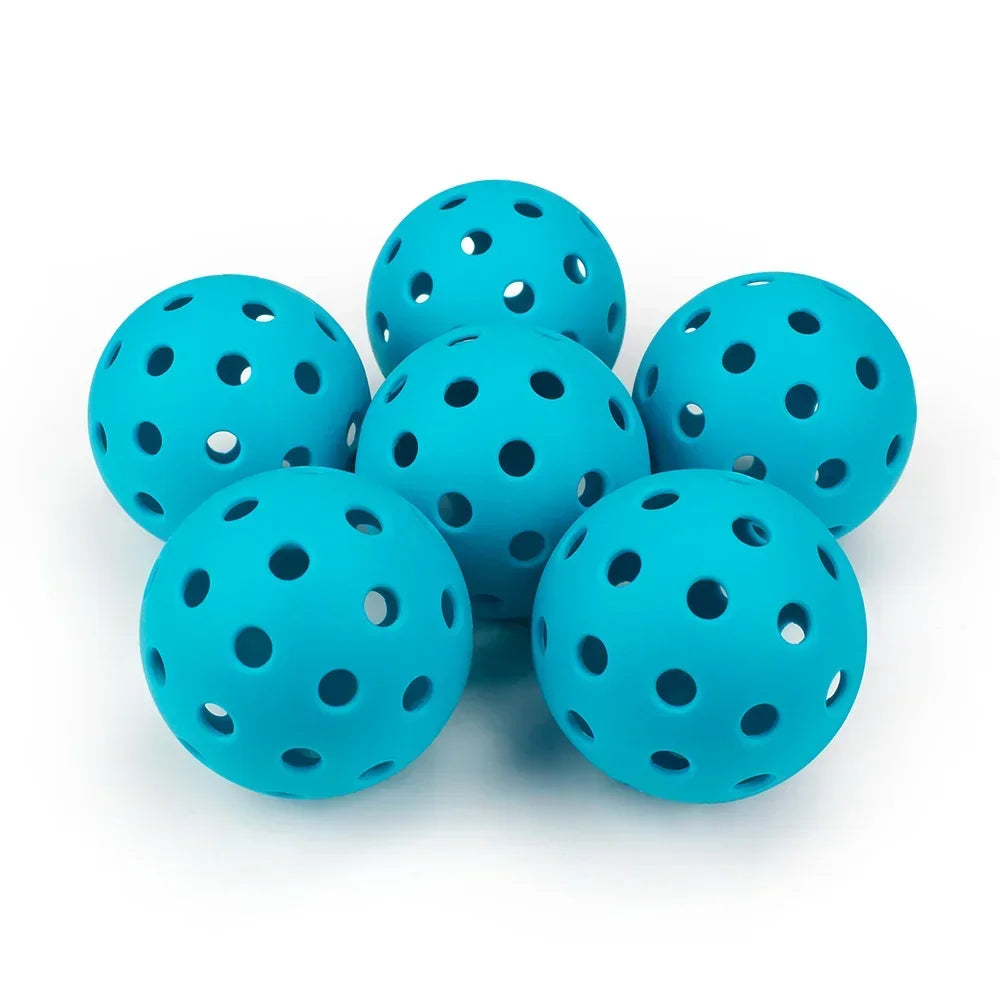 Balles de pickleball d’extérieur ultra résistantes 6 -bleu -sport vitals