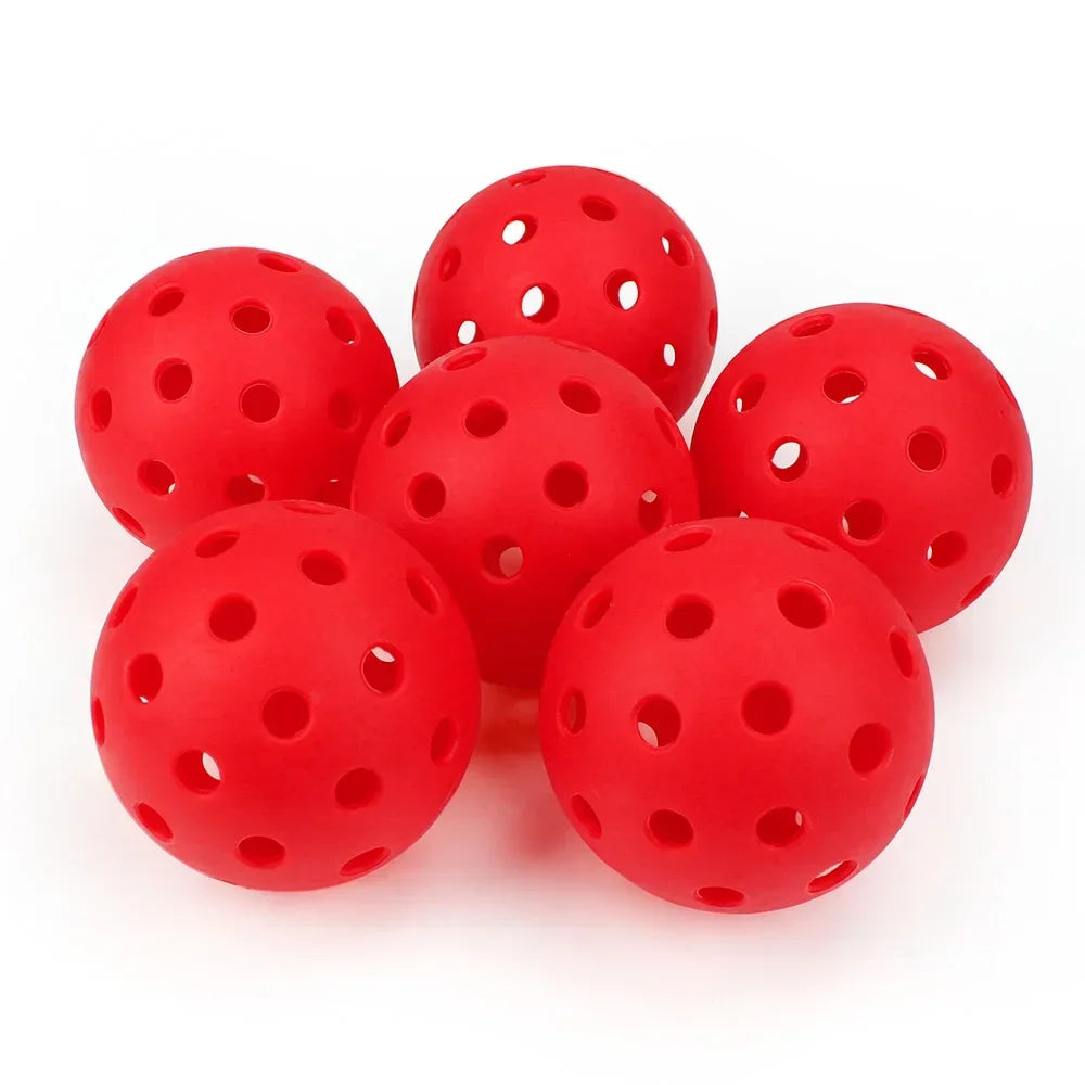 Balles de pickleball rouges ultra résistantes 6 balles- sport vitals