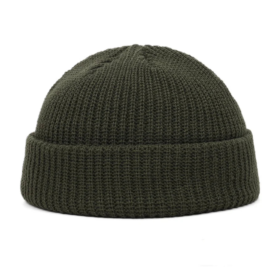 Bonnet d'hiver sans bords kaki - sport vitals