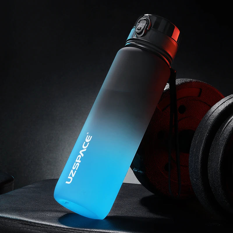 Bouteille d'Eau Sport  _ Noir et cyan