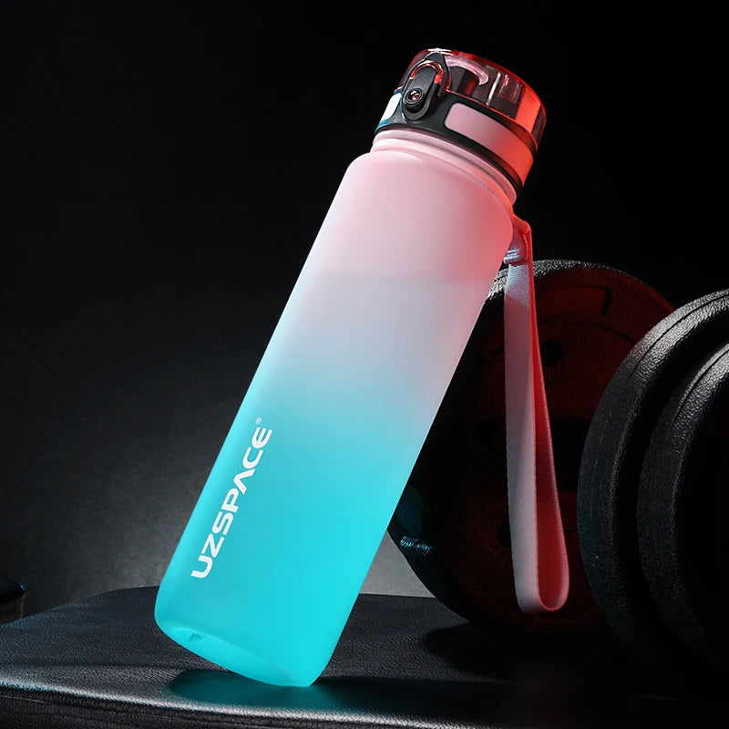 Bouteille d'Eau Sport  _ Rose et cyan