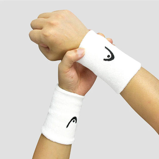 Deux Bracelets Absorbants de Sport HEAD™ blanc 5 pouces