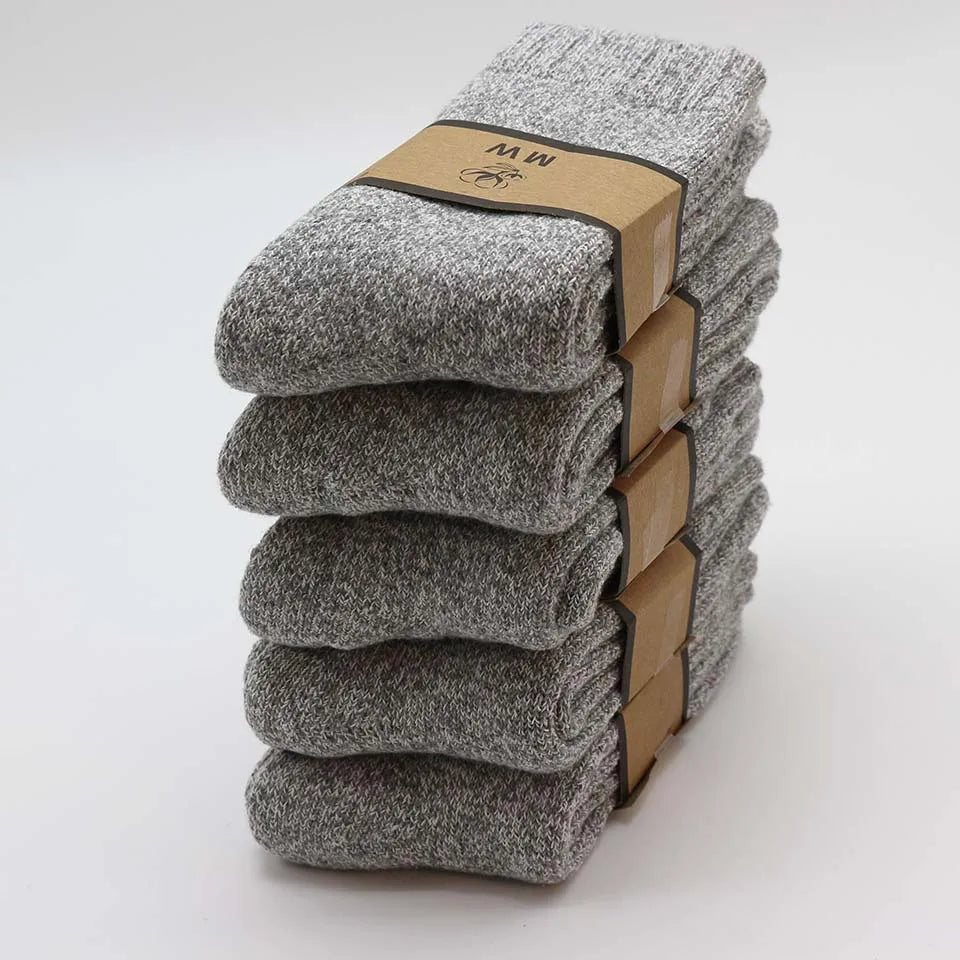 Chaussettes en Laine Merino gris pâle