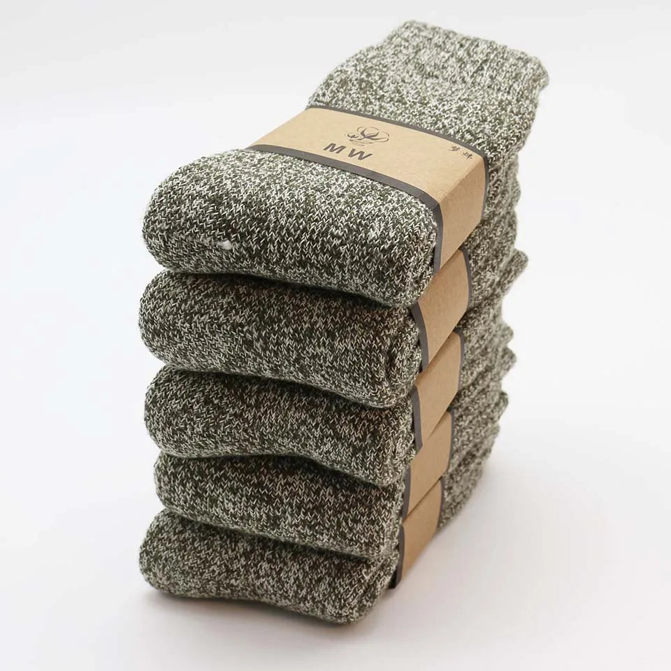 Chaussettes en Laine Merino vert