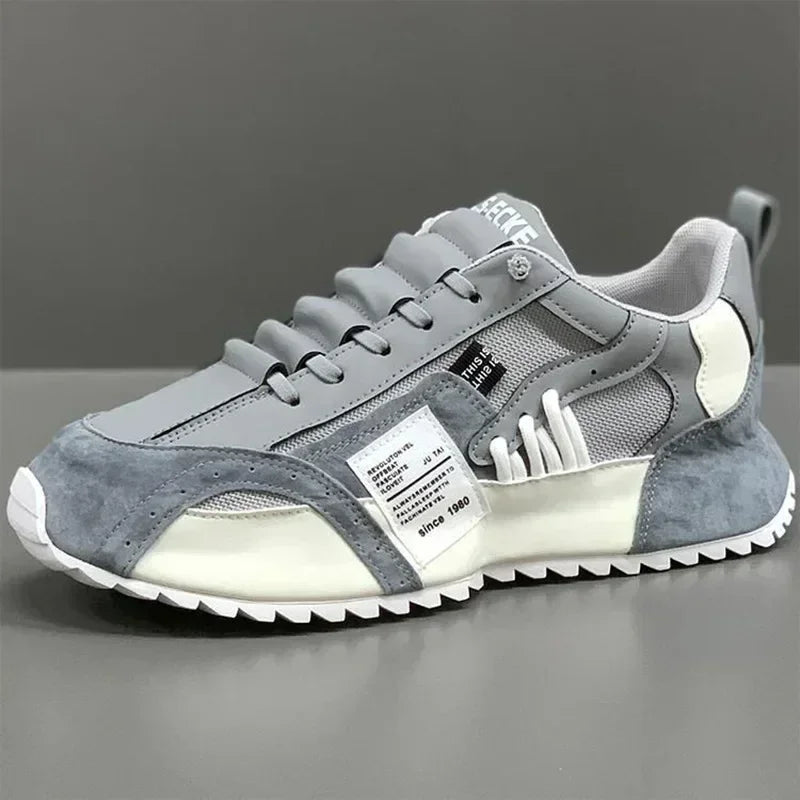 Chaussures de Course Décontractées pour Hommes  - Gris et blanc - sport vitals