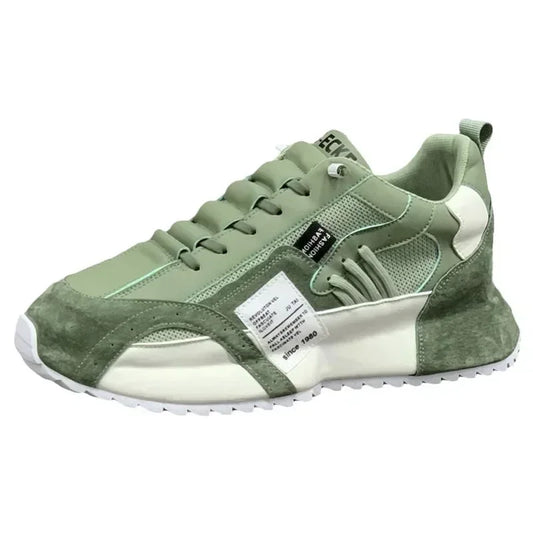 Chaussures de Course Décontractées pour Hommes  - vert et blanc