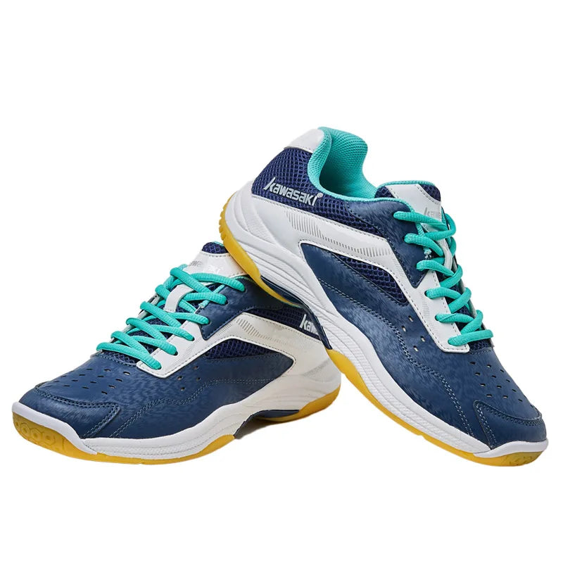 Chaussures de badminton - Marine et lacet bleu pâle