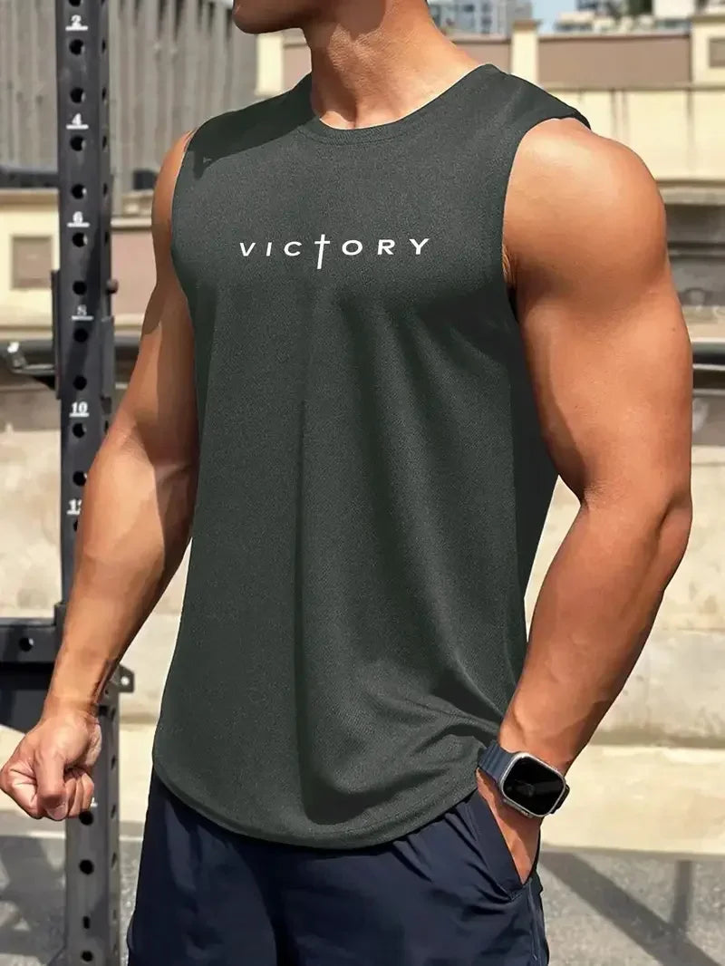 Débardeur sportif pour homme gris - sport vitals