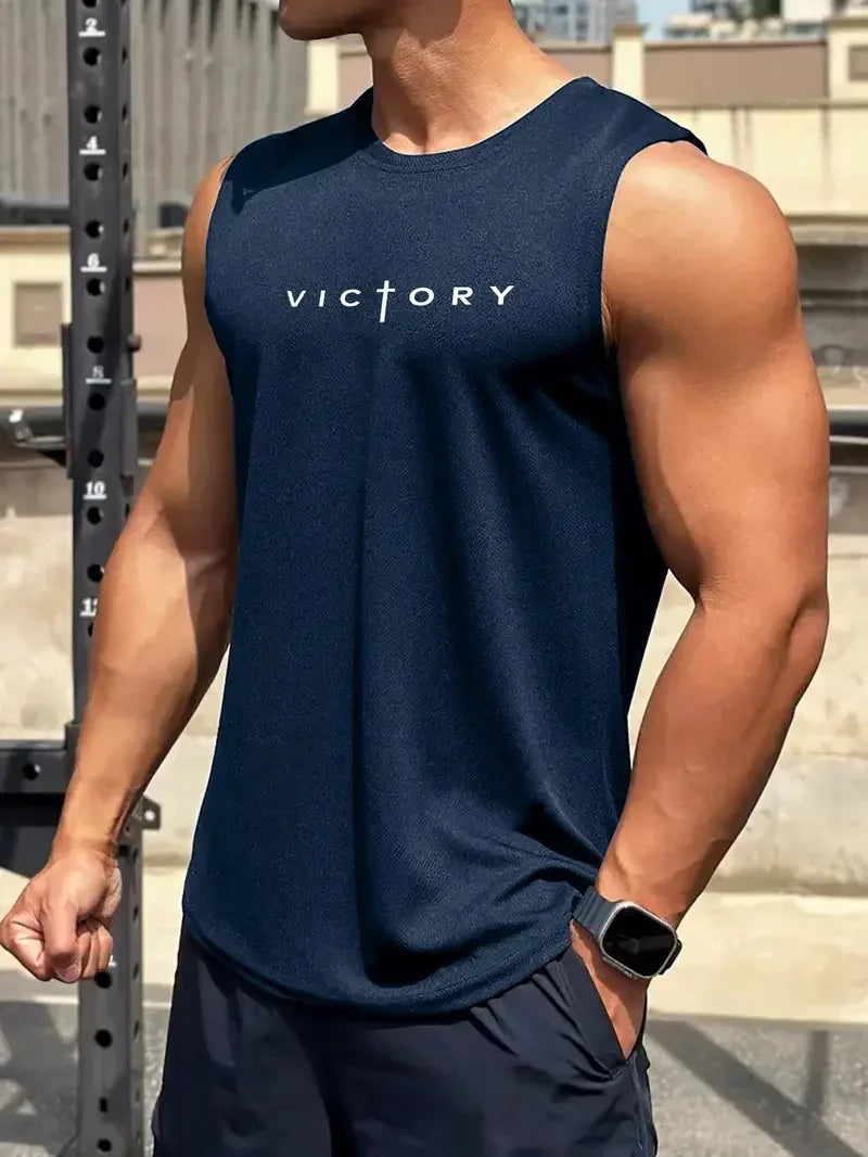 Débardeur sportif pour homme marine - sport vitals