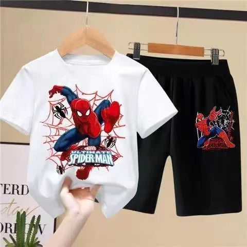 Ensemble T-shirt & Short Spider-Man Enfant blanc - sport vitals