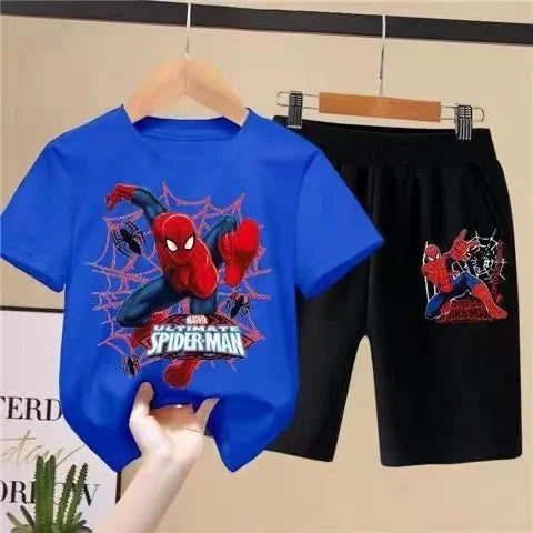 Ensemble T-shirt & Short Spider-Man Enfant bleu - sport vitals