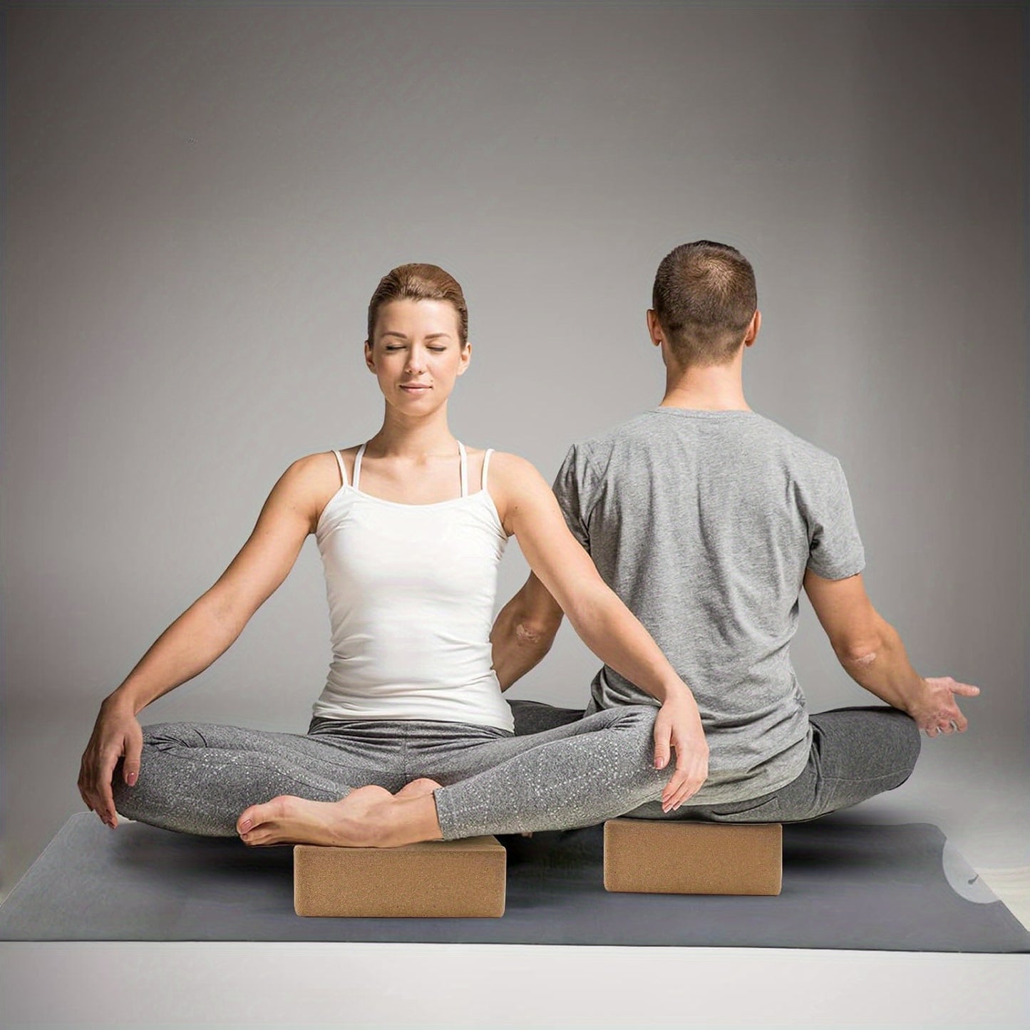 Ensemble de 2 Blocs de Yoga en Liège - dimension -exercices yoga - sport vitals