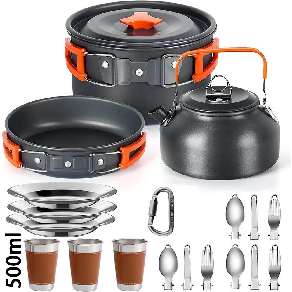 Ensemble de Cuisine de Camping détaillé