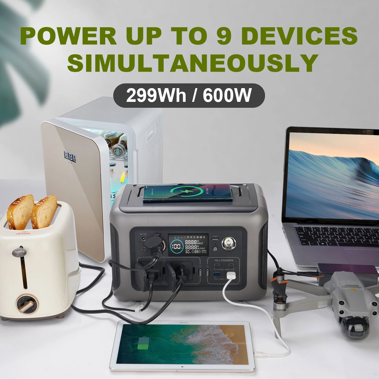 Génératrice solaire 299 wh - 600 W