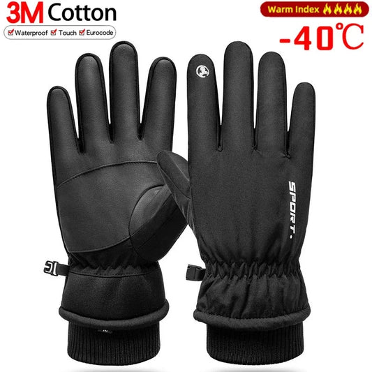 Gants d'Hiver Imperméables noirs -40 c