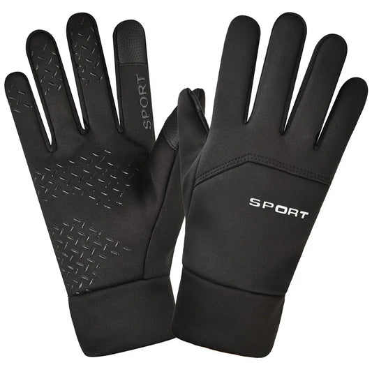 Gants de Course d'Hiver  - Noir, tactile