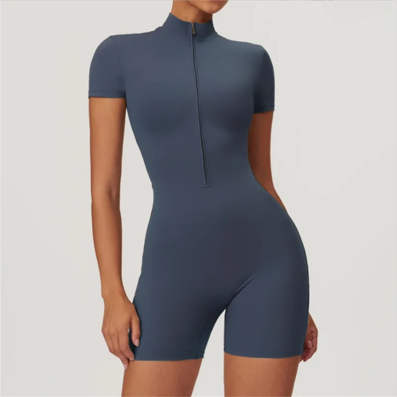 Haut de sport zippé gris - sport vitals
