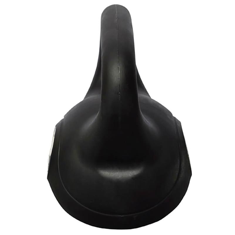Kettlebell en fibre métallique - 6 kg - noir , coté - sport vitals