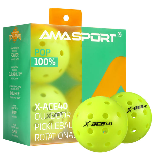 La balle jaune Pickleballs - 4 par paquet - sport vitals