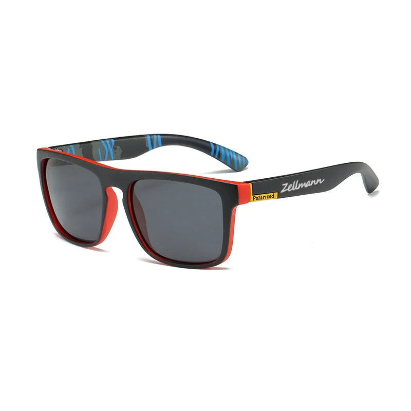 Lunettes de Soleil Polarisées  noir rouge bleu  - sport vitals