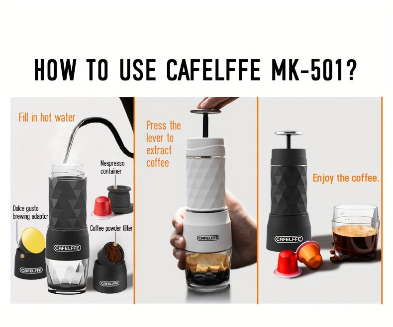 Machine à café portable 3 en 1  - comment l'utiliser- mode d'emploi