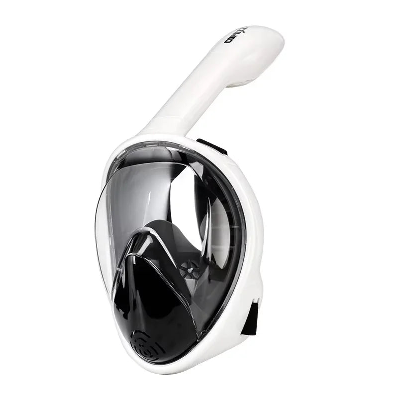 <Masque de plongée intégral  blanc et noir- sport vitals