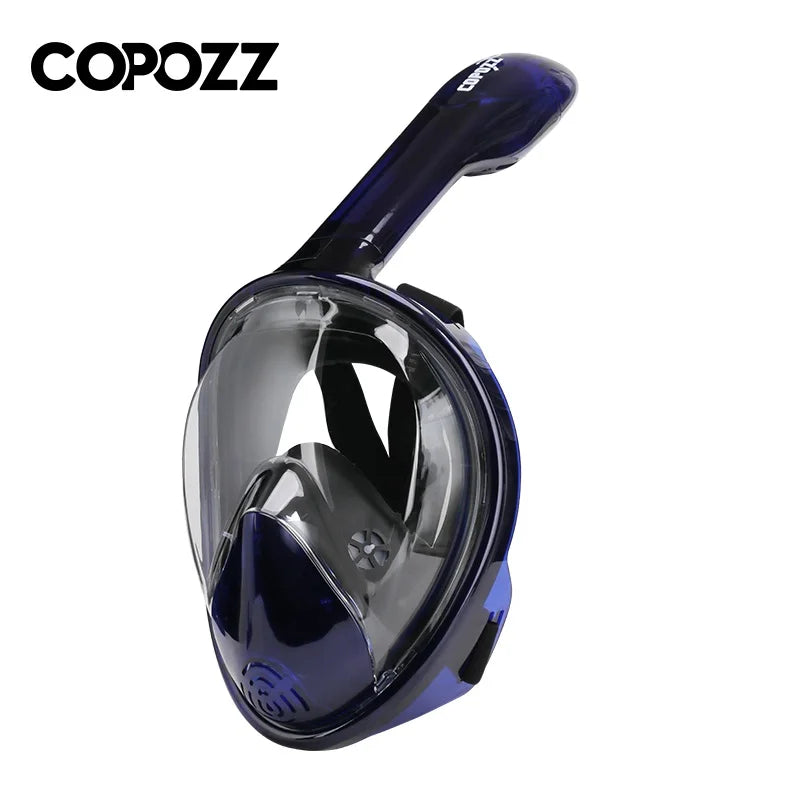 <Masque de plongée intégral  bleu foncé sport vitals