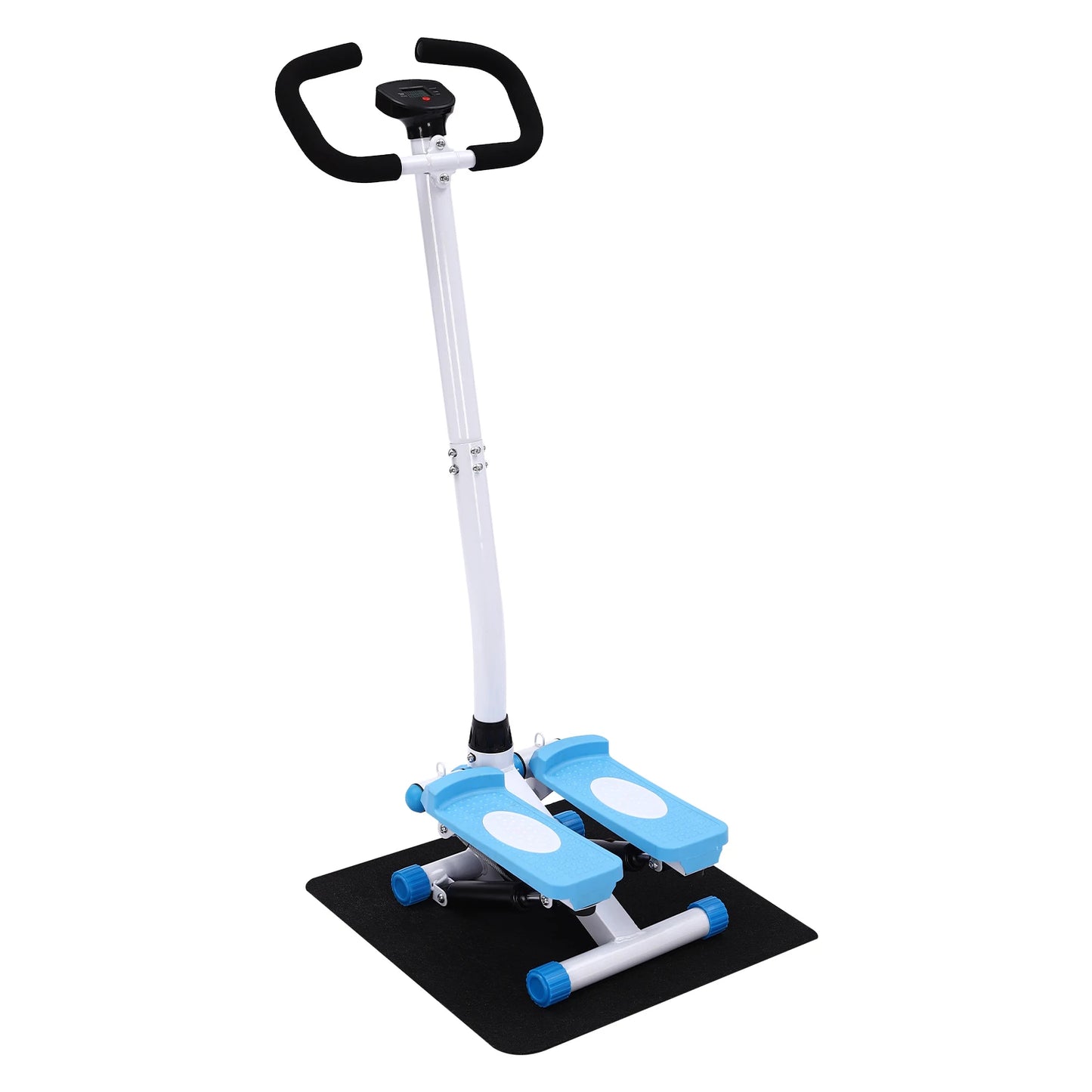 Mini Stepper avec poignée Machine d'entraînement Fitness Corde à -tirer Exercice bleu - blanc noir - sport vitals