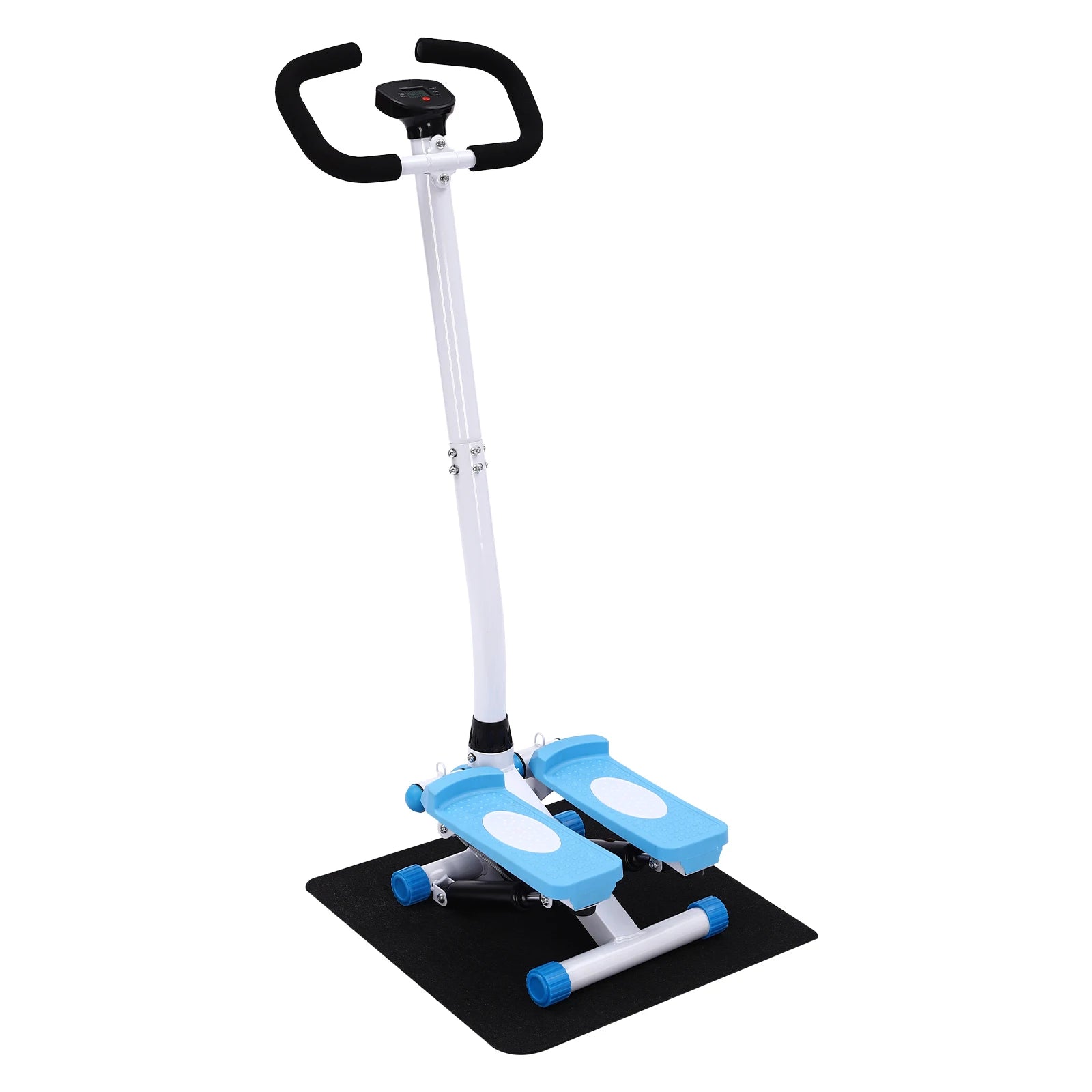 Mini Stepper avec poignée Machine d'entraînement Fitness Corde à -tirer Exercice bleu - blanc noir - sport vitals